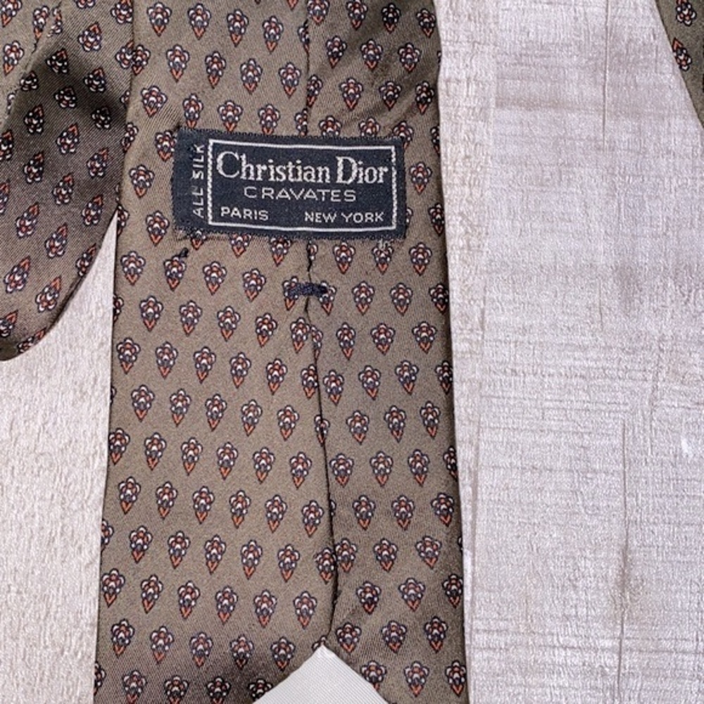 CHRISTIAN DIOR mens silk tie - Picture 5 of 8